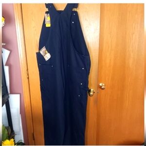 Blue Carhartt Men's Overalls, Size 42x36, NWT, Double Knee,
